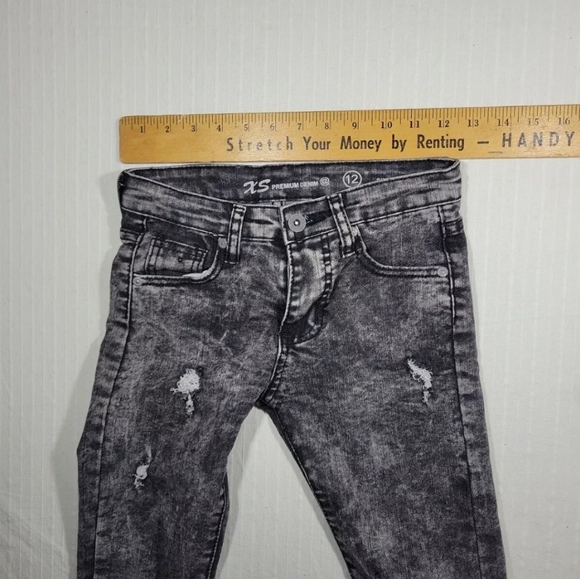 S Premium Denim Boys Size 12 Jeans Skinny Fit Distressed - Picture 6 of 8